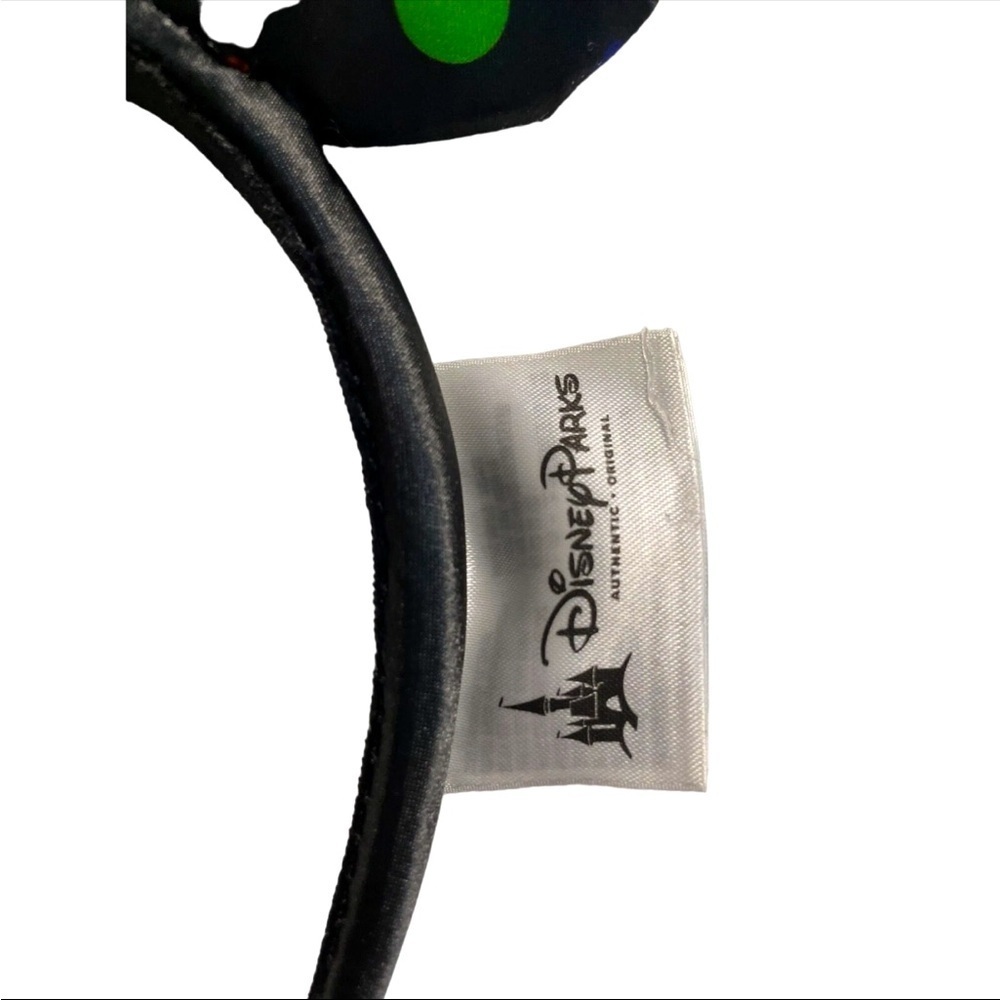Disney Black and Green Polka Dot Ears Headband ORIGINAL PARKS - Picture 3 of 3